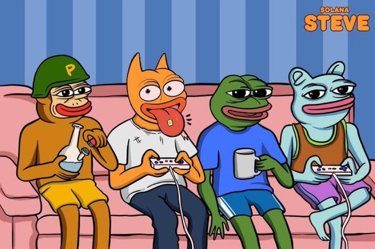Landwolf, Pepe, Andy and Brett sitting on a couch